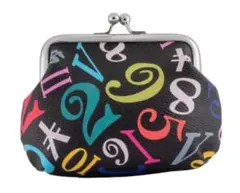 【新品 未使用】フランク三浦 がま口 コインケース 小銭入れ/レインボーブラック