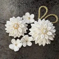 つまみ細工髪飾り　成人式髪飾り　卒業式髪飾り　和装髪飾り