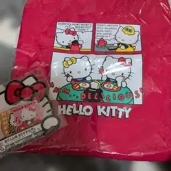 ハローキティ　一番クジ　トートバッグとステッカー　ハッピーアニバーサリー