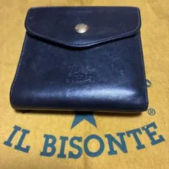 ＊IL BISONTE 二つ折り財布 ブラック＊