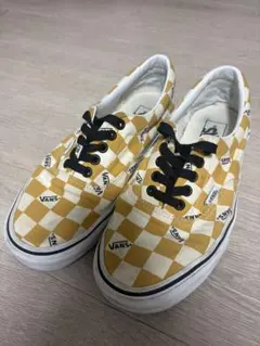 VANS スニーカー チェッカーボード イエロー