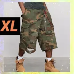 迷彩カーゴショートパンツ XLサイズ　メンズ 半ズボン