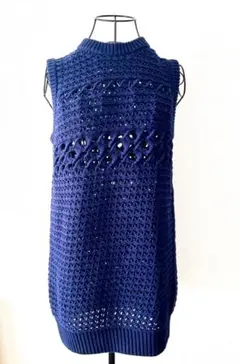 プロエンザスクーラー★ニットトップ★ネイビー