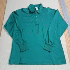 ゴルフ クラシック ヘリテージ レディース 長袖ポロシャツ グリーン サイズ9