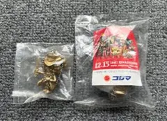 【未使用】ワンピース ゴールデンフィギュアストラップ ／ブルック＆ロロノア・ゾロ
