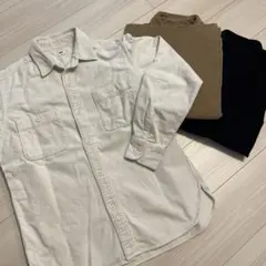 コーデュロイシャツ　3枚セット