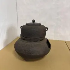 鉄製 茶釜 蓋付き - メルカリ