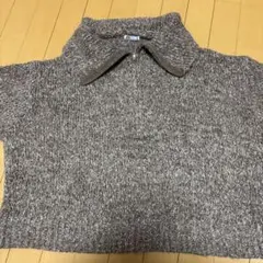 Java ニット　ハーフジップ