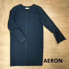 AERONアーロン　デニムワンピース　長袖　Lサイズ相当　美品