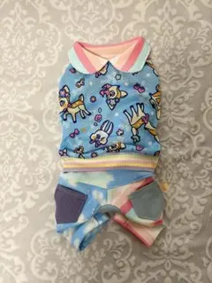 犬服♡ハンドメイド　メッシュ　つなぎ　ロンパース　DMサイズ