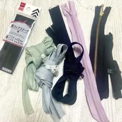 ファスナー 6本セット 多色 12.5cm-27.5cm