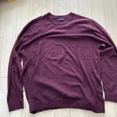 GAP XL バーガンディニットセーター　カシミヤ
