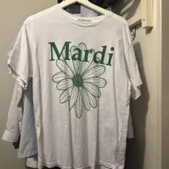 Mardi Mercredi フラワーロゴ Tシャツ ホワイトのサムネイル
