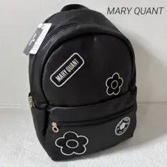 完売品✨MARY QUANT/ワッペンポイントシャイニーリュック/通勤/通学/黒のサムネイル