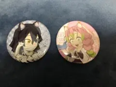 鬼滅の刃　ナンジャタウン　伊黒小芭内　甘露寺蜜璃　缶バッジ