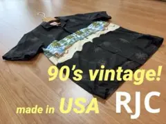【美品 90’s vintage! アメリカ製】RJC 半袖アロハシャツ Mのサムネイル