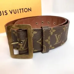 【美品】ルイヴィトン　サンチュール　モノグラム　ヴィンテージ　ゴールド金具のサムネイル