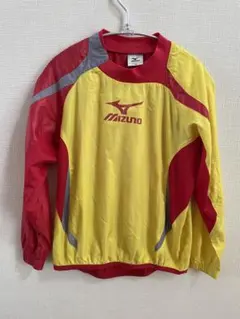 【希少】Mizuno ピステ・ウィンドブレーカー 赤/黄色　140サイズ