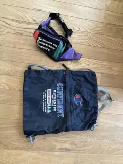 Champion 巾着型ナップサック 2点セット チャンピオン　ウエストポーチ