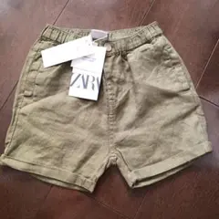 リネンハーフパンツ　zarababy