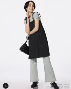 GU テクスチャーキャミソールミニワンピース