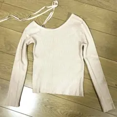 オフショルダー セーター　ピンク　Sサイズ