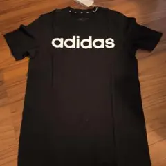 adidas Tシャツ ブラック/ホワイト 160