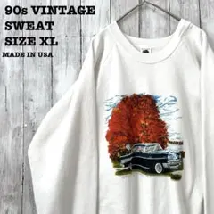 り*た様 90s ビンテージ USA製古着　フルーツオブザルーム スウェット X