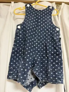 agnès b. 水玉デニムロンパース 1歳用