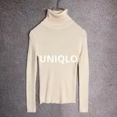 UNIQLO メリノリブタートルネックセーター XS