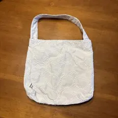 ハンドメイド◯ミナペルホネン タンバリン レース生地 トートバッグ