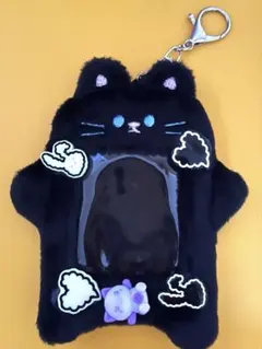 トレカキーホルダー 黒 猫