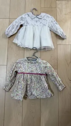 花柄長袖シャツ 90cm