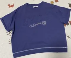 ネイビー ロゴ入り Tシャツ