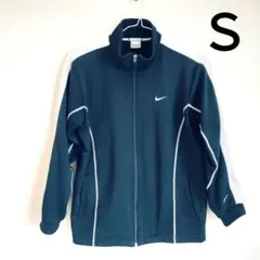 NIKE トラックジャケット 刺繍ロゴ 白×黒 Ｓ 訳あり