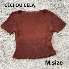 セシオセラ CECI OU CELA 切り替えデザインサマーニット トップス Mのサムネイル
