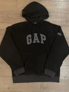 90s OLD GAP フリース パーカー L 黒 ビンテージ オールドギャップ
