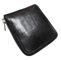 【HenderScheme】horizontal zip purse 黒 財布のサムネイル
