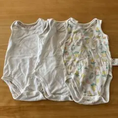 ユニクロ　ロンパース肌着　70cm 3点セット