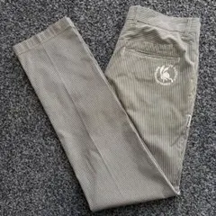 マスターバニーエディション　ストレッチ　パンツ　ストライプ柄　総柄　グレー系　3