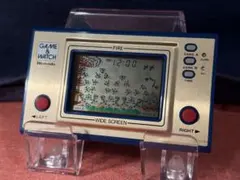 ゲームウォッチ　ファイア　ワイド版GAME&WATCH FIRE メンテ済電池付