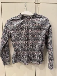 ボンポアン　花柄長袖ブラウス（140cm~）