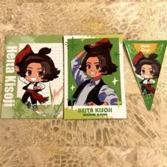 イナズマイレブン スペイン村 忍原来夏 缶バッジ フォトカード セット