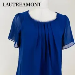 LAUTREAMONT 半袖ブラウス シフォンタック 0694B