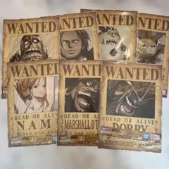 이치방쿠지 원피스 手配書 GIANTポスター 7枚セット