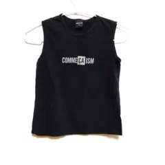 COMME CA ISM ノースリーブタンクトップ 黒サイズ130