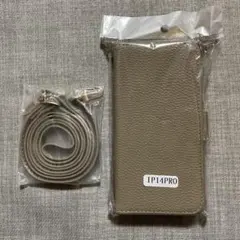 iPhone 手帳型ケース　ショルダー紐付き　iPhone14PRO