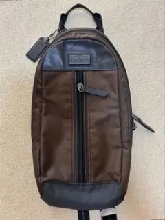 美品] MSPC エムエスピーシー ボディバッグ マスタード／ブラウン 