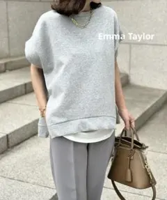 【美品】Emma Taylor ライトダンボールサイドZIP プルオーバーのサムネイル