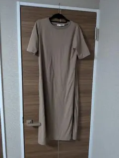 MOUSSY カットソーワンピース ベージュ Fサイズ
